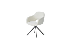 HelloChair HC32 Benito eetkamerstoel Sneak Linen spinpoot zwart