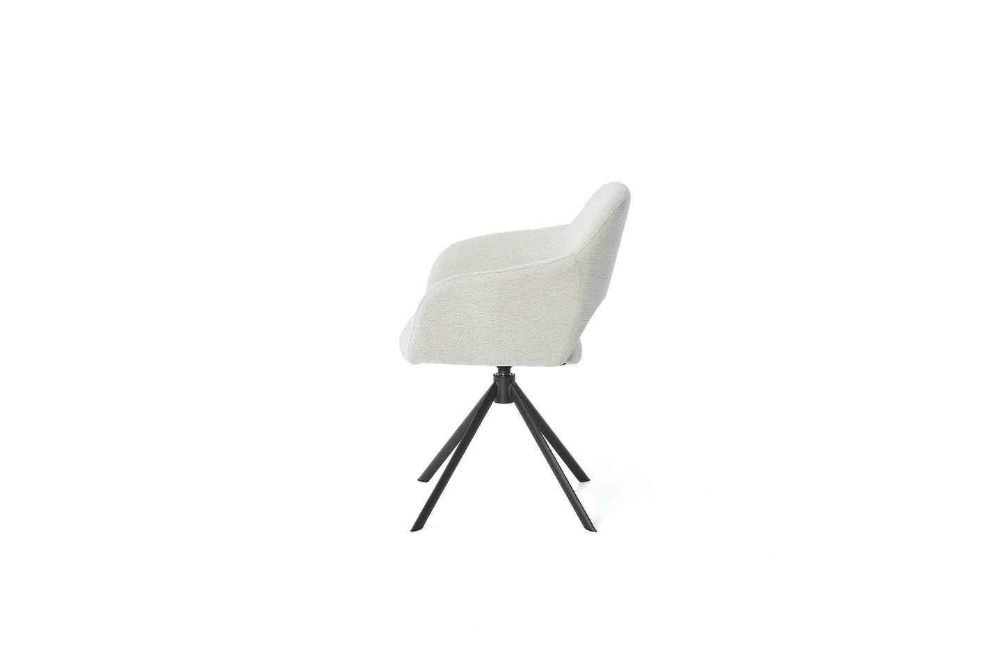 HelloChair HC32 Benito eetkamerstoel Sneak Linen spinpoot zwart