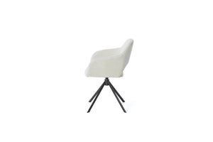 HelloChair HC32 Benito eetkamerstoel Sneak Linen spinpoot zwart