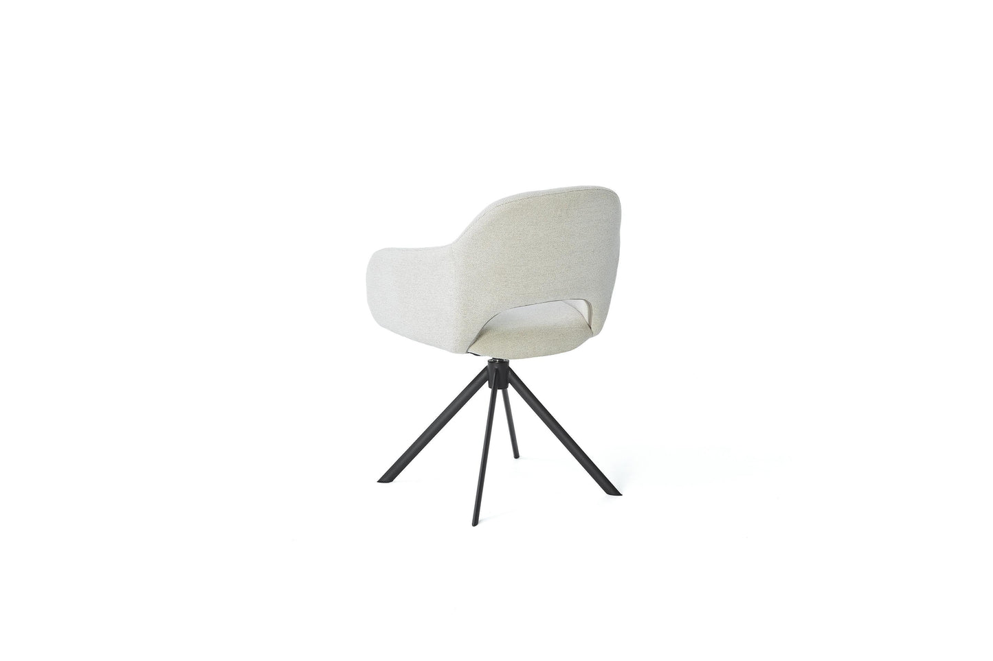 HelloChair HC32 Benito eetkamerstoel Sneak Linen spinpoot zwart