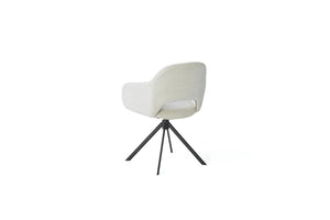 HelloChair HC32 Benito eetkamerstoel Sneak Linen spinpoot zwart