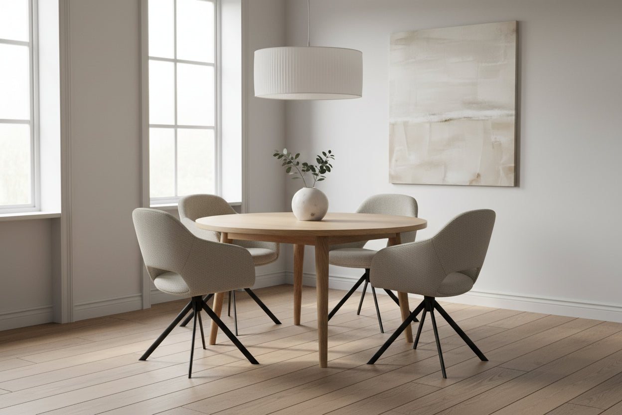 HelloChair HC32 Benito eetkamerstoel Sneak Naturel spinpoot zwart