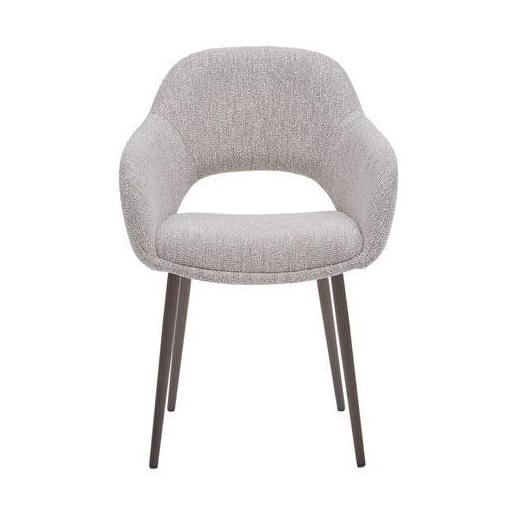 HelloChair HC32 Benito eetkamerstoel Lodge Linen vierpoot anodic brown