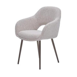 HelloChair HC32 Benito eetkamerstoel Lodge Linen vierpoot anodic brown