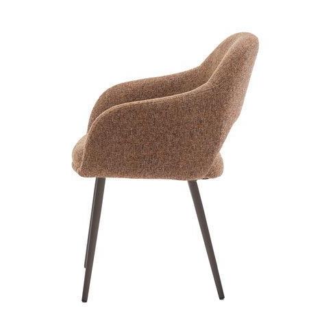 HelloChair HC32 Benito eetkamerstoel Oasis Caramel vierpoot anodic brown