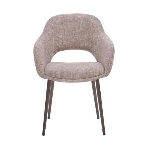 HelloChair HC32 Benito eetkamerstoel Ote Creme vierpoot anodic brown