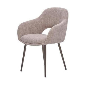 HelloChair HC32 Benito eetkamerstoel Ote Creme vierpoot anodic brown