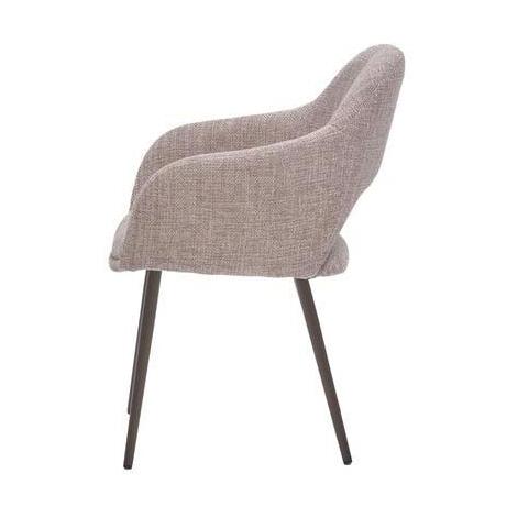 HelloChair HC32 Benito eetkamerstoel Ote Creme vierpoot anodic brown