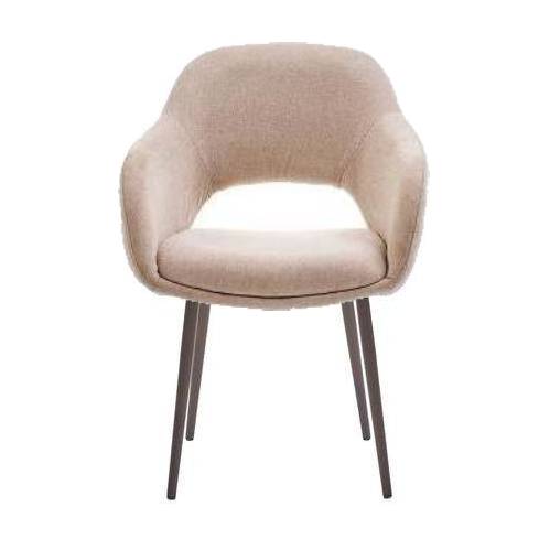 HelloChair HC32 Benito eetkamerstoel San Remo Ecru vierpoot anodic brown