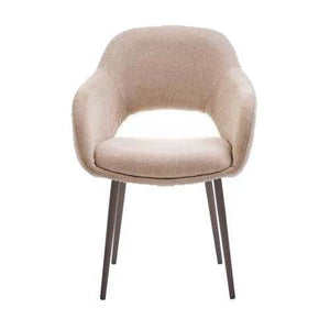 HelloChair HC32 Benito eetkamerstoel San Remo Ecru vierpoot anodic brown