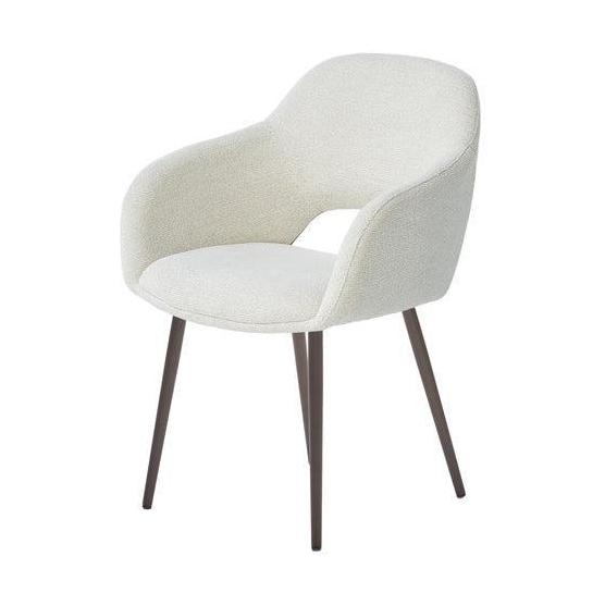 HelloChair HC32 Benito eetkamerstoel Sneak Linen vierpoot anodic brown