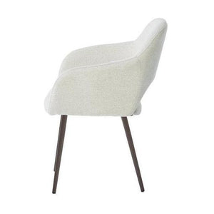 HelloChair HC32 Benito eetkamerstoel Sneak Linen vierpoot anodic brown