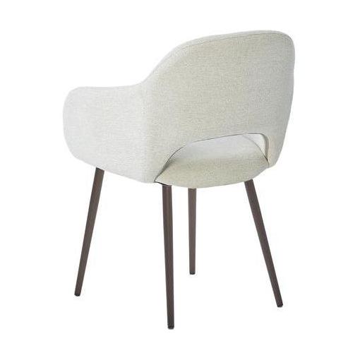 HelloChair HC32 Benito eetkamerstoel Sneak Linen vierpoot anodic brown