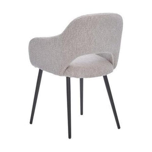 HelloChair HC32 Benito eetkamerstoel Lodge Linen vierpoot zwart