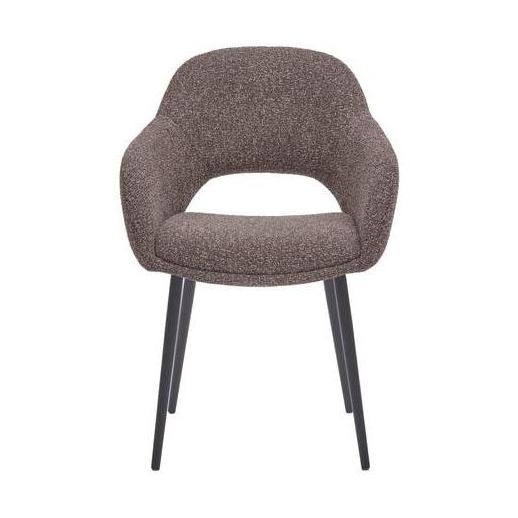 HelloChair HC32 Benito eetkamerstoel Lodge Sepia vierpoot zwart