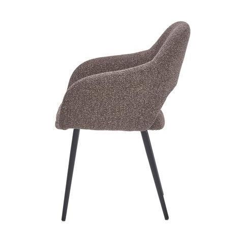 HelloChair HC32 Benito eetkamerstoel Lodge Sepia vierpoot zwart