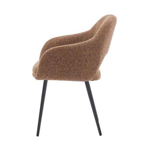 HelloChair HC32 Benito eetkamerstoel Oasis Caramel vierpoot zwart