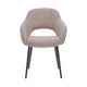 HelloChair HC32 Benito eetkamerstoel Ote Creme vierpoot zwart