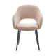 HelloChair HC32 Benito eetkamerstoel San Remo Ecru vierpoot zwart