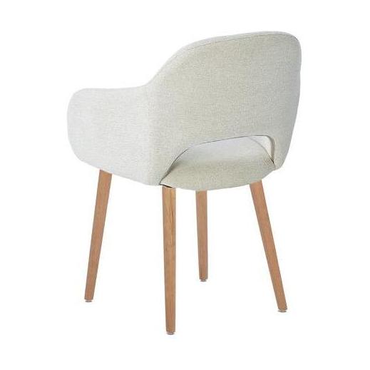 HelloChair HC32 Benito eetkamerstoel Sneak Linen vierpoot hout