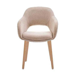 HelloChair HC32 Benito eetkamerstoel San Remo Ecru vierpoot hout