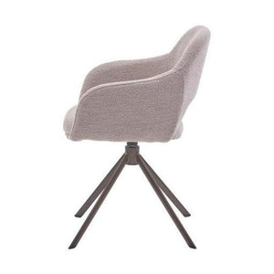 HelloChair HC32 Benito eetkamerstoel Alpine Natural spinpoot anodic brown