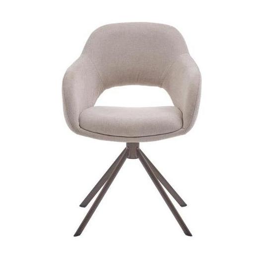 HelloChair HC32 Benito eetkamerstoel Guard Beige spinpoot anodic brown