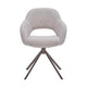 HelloChair HC32 Benito eetkamerstoel Lodge Linen spinpoot anodic brown