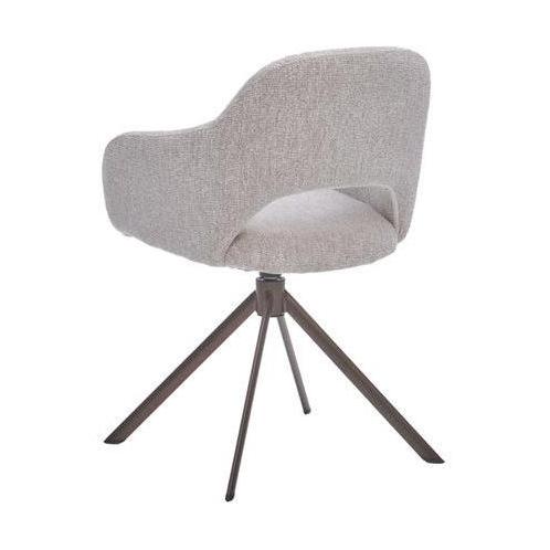 HelloChair HC32 Benito eetkamerstoel Lodge Linen spinpoot anodic brown