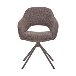 HelloChair HC32 Benito eetkamerstoel Lodge Sepia spinpoot anodic brown