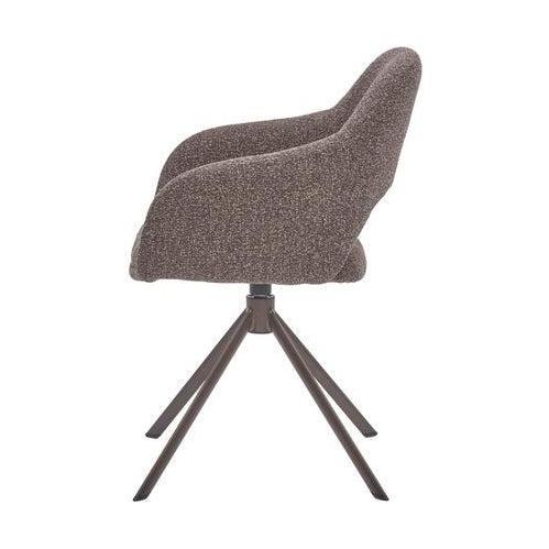 HelloChair HC32 Benito eetkamerstoel Lodge Sepia spinpoot anodic brown