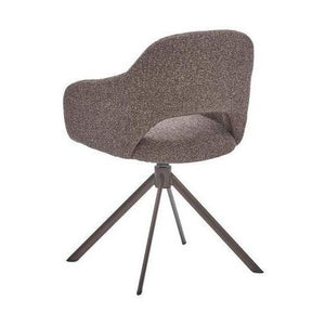HelloChair HC32 Benito eetkamerstoel Lodge Sepia spinpoot anodic brown