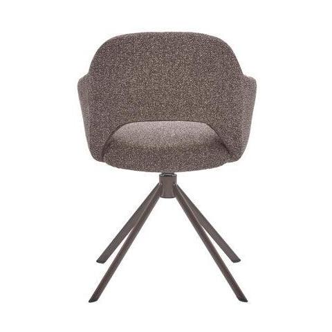 HelloChair HC32 Benito eetkamerstoel Lodge Sepia spinpoot anodic brown
