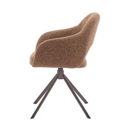HelloChair HC32 Benito eetkamerstoel Oasis Caramel spinpoot anodic brown
