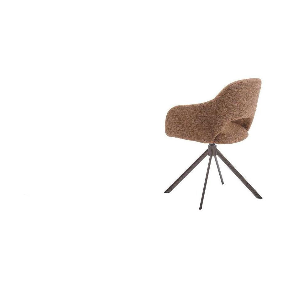 HelloChair HC32 Benito eetkamerstoel Oasis Caramel spinpoot anodic brown