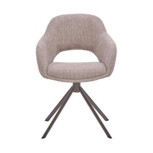 HelloChair HC32 Benito eetkamerstoel Ote Creme spinpoot anodic brown