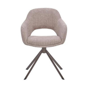 HelloChair HC32 Benito eetkamerstoel Ote Creme spinpoot anodic brown