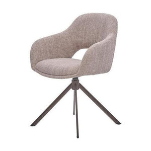HelloChair HC32 Benito eetkamerstoel Ote Creme spinpoot anodic brown