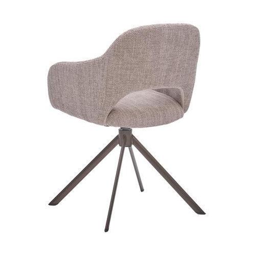 HelloChair HC32 Benito eetkamerstoel Ote Creme spinpoot anodic brown