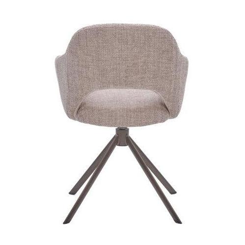HelloChair HC32 Benito eetkamerstoel Ote Creme spinpoot anodic brown