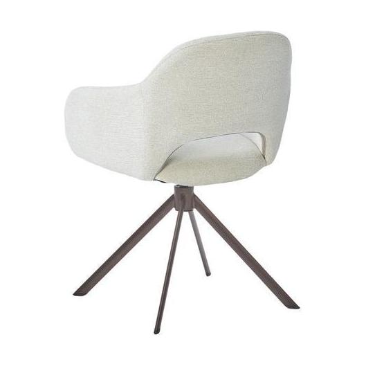 HelloChair HC32 Benito eetkamerstoel Sneak Linen spinpoot anodic brown