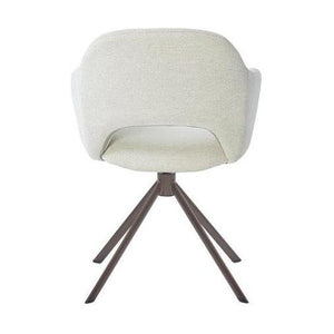 HelloChair HC32 Benito eetkamerstoel Sneak Linen spinpoot anodic brown