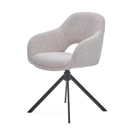 HelloChair HC32 Benito eetkamerstoel Lodge Linen spinpoot zwart