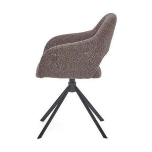 HelloChair HC32 Benito eetkamerstoel Lodge Sepia spinpoot zwart