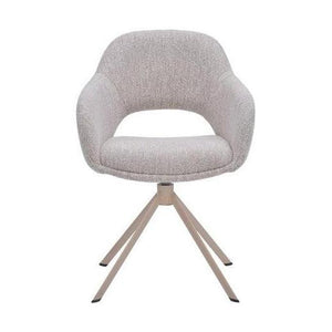 HelloChair HC32 Benito eetkamerstoel Lodge Linen spinpoot beige