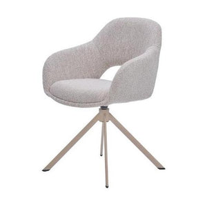 HelloChair HC32 Benito eetkamerstoel Lodge Linen spinpoot beige