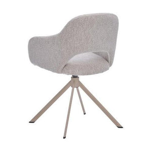 HelloChair HC32 Benito eetkamerstoel Lodge Linen spinpoot beige
