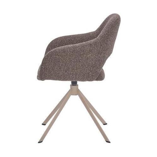 HelloChair HC32 Benito eetkamerstoel Lodge Sepia spinpoot beige