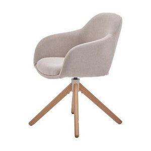 HelloChair HC32 Benito eetkamerstoel Guard Beige spinpoot hout