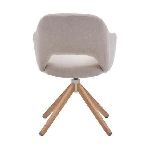 HelloChair HC32 Benito eetkamerstoel Guard Beige spinpoot hout